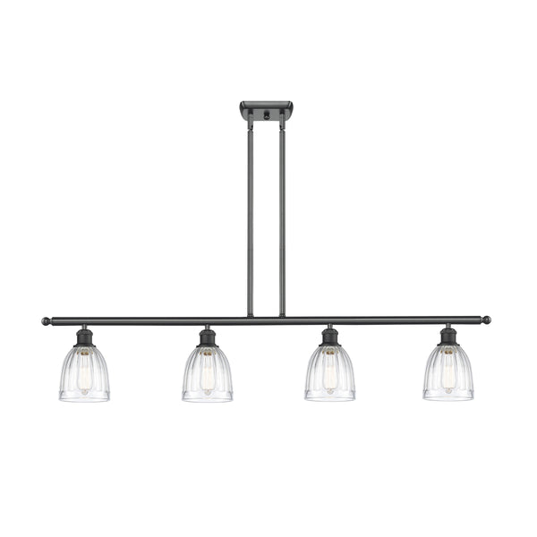 Brookfield Island Light shown in the Matte Black finish with a Clear shade