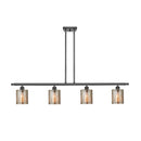 Cobbleskill Island Light shown in the Oil Rubbed Bronze finish with a Mercury shade