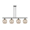 Farmhouse Rope Island Light shown in the Oil Rubbed Bronze finish with a Clear Glass with Brown Rope shade