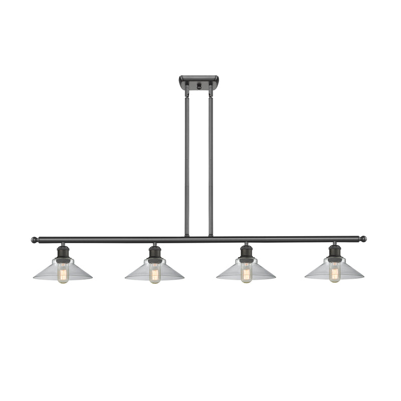 Orwell Island Light shown in the Oil Rubbed Bronze finish with a Clear shade