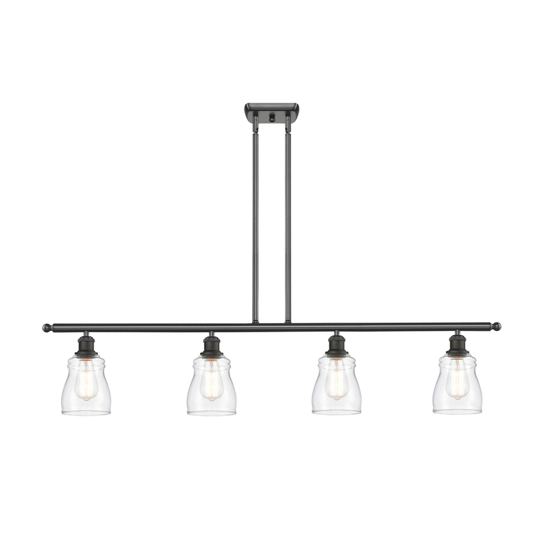 Ellery Island Light shown in the Oil Rubbed Bronze finish with a Clear shade