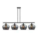 Fenton Island Light shown in the Oil Rubbed Bronze finish with a Plated Smoke shade