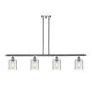 Cobbleskill Island Light shown in the Polished Chrome finish with a Clear shade