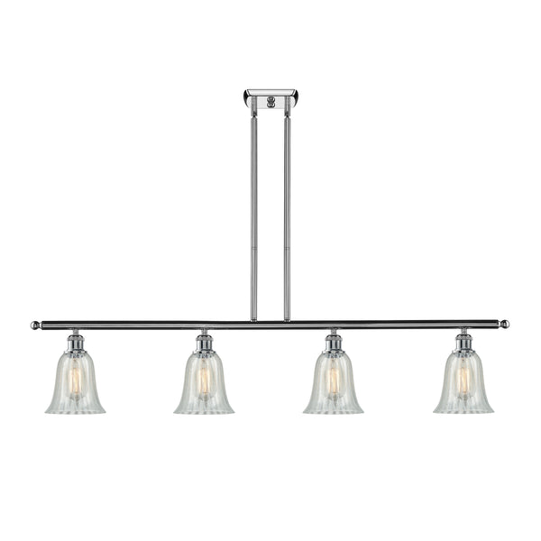 Hanover Island Light shown in the Polished Chrome finish with a Mouchette shade