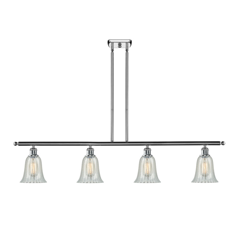 Hanover Island Light shown in the Polished Chrome finish with a Mouchette shade