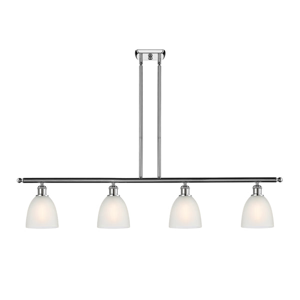 Castile Island Light shown in the Polished Chrome finish with a White shade