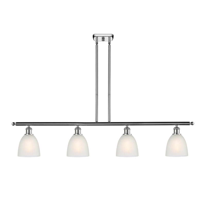 Castile Island Light shown in the Polished Chrome finish with a White shade