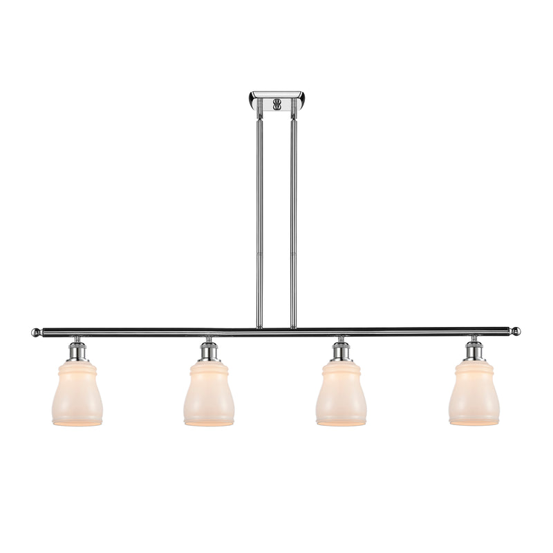 Ellery Island Light shown in the Polished Chrome finish with a White shade