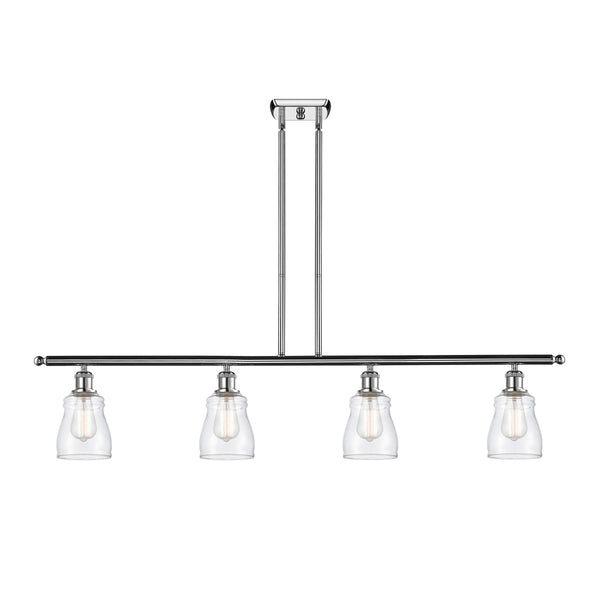 Ellery Island Light shown in the Polished Chrome finish with a Clear shade