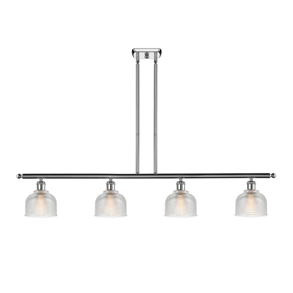 Dayton Island Light shown in the Polished Chrome finish with a Clear shade