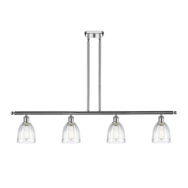 Brookfield Island Light shown in the Polished Chrome finish with a Clear shade