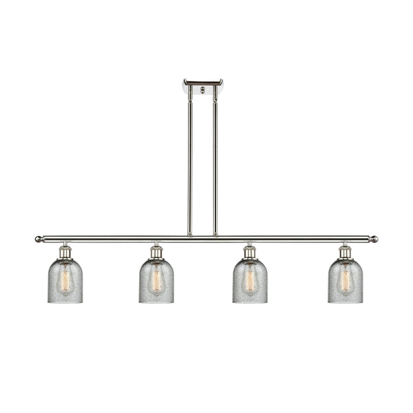 Caledonia Island Light shown in the Polished Nickel finish with a Charcoal shade