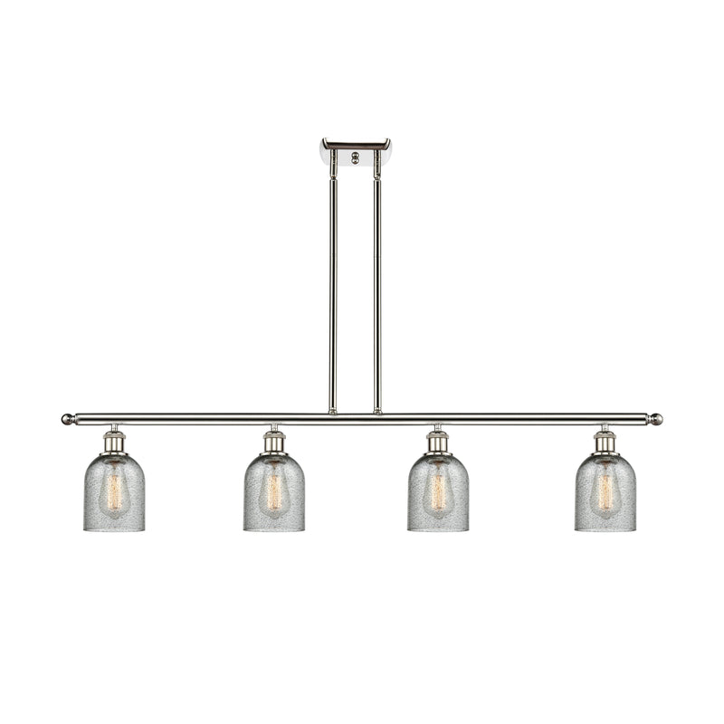 Caledonia Island Light shown in the Polished Nickel finish with a Charcoal shade