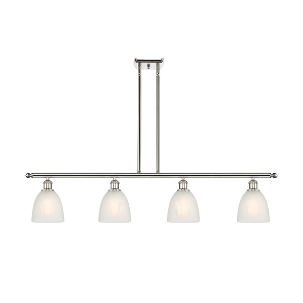 Castile Island Light shown in the Polished Nickel finish with a White shade