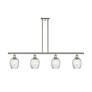 Ellery Island Light shown in the Polished Nickel finish with a Clear shade