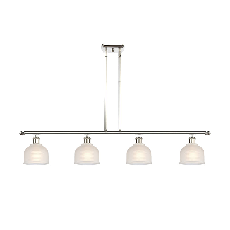 Dayton Island Light shown in the Polished Nickel finish with a White shade