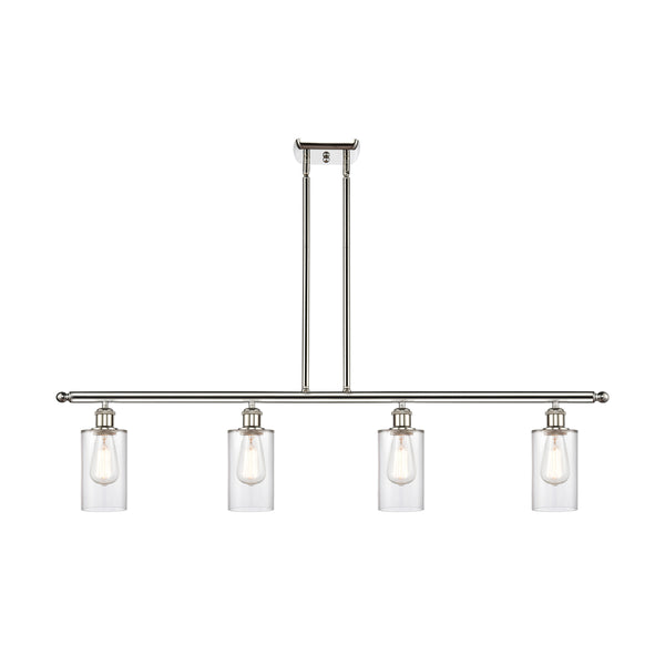 Clymer Island Light shown in the Polished Nickel finish with a Clear shade