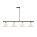 Adirondack Island Light shown in the Polished Nickel finish with a Glossy White shade