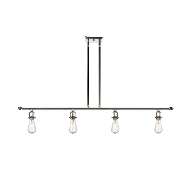 Bare Bulb Island Light shown in the Polished Nickel finish