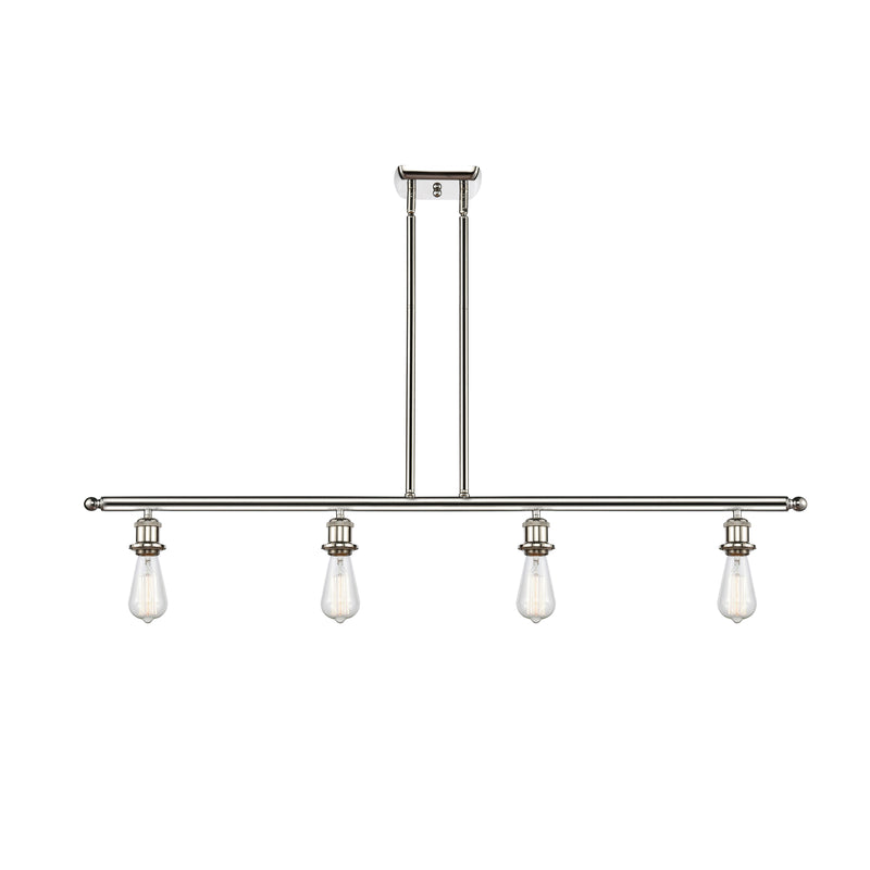 Bare Bulb Island Light shown in the Polished Nickel finish