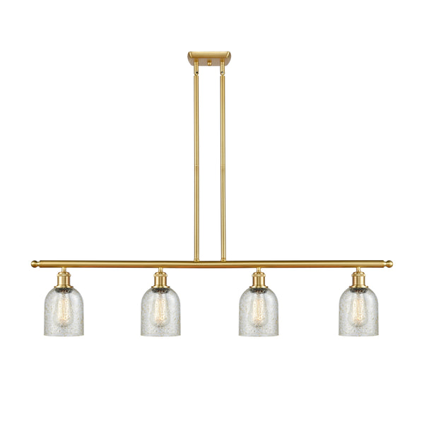 Caledonia Island Light shown in the Satin Gold finish with a Mica shade