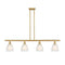 Castile Island Light shown in the Satin Gold finish with a White shade