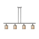 Cobbleskill Island Light shown in the Brushed Satin Nickel finish with a Mercury shade