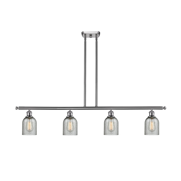 Caledonia Island Light shown in the Brushed Satin Nickel finish with a Charcoal shade