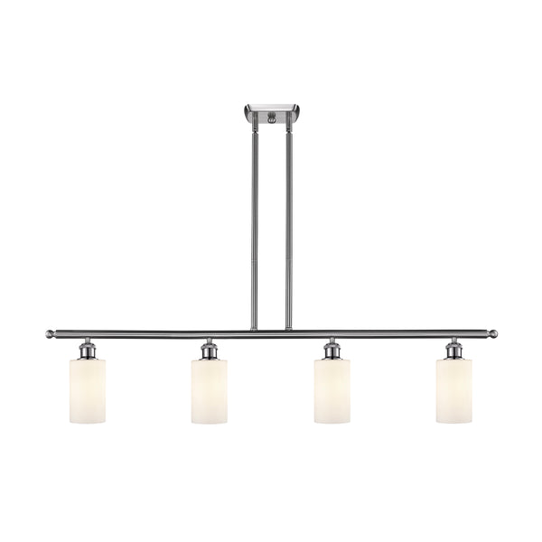 Clymer Island Light shown in the Brushed Satin Nickel finish with a Matte White shade