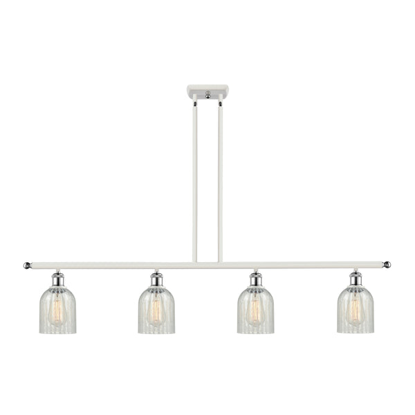 Caledonia Island Light shown in the White and Polished Chrome finish with a Mouchette shade