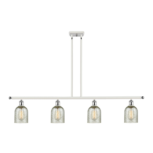 Caledonia Island Light shown in the White and Polished Chrome finish with a Mica shade