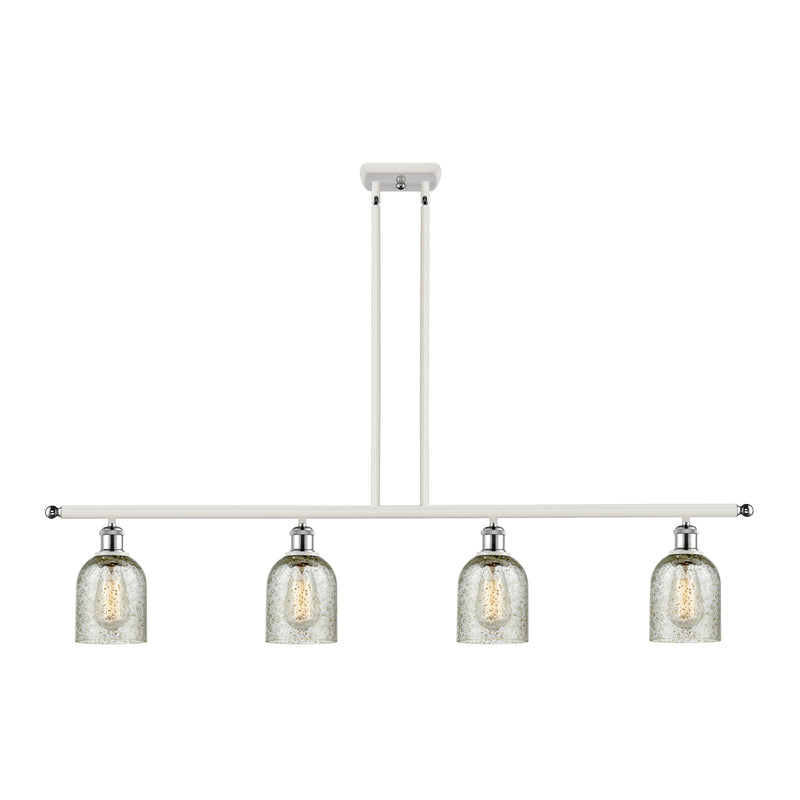 Caledonia Island Light shown in the White and Polished Chrome finish with a Mica shade