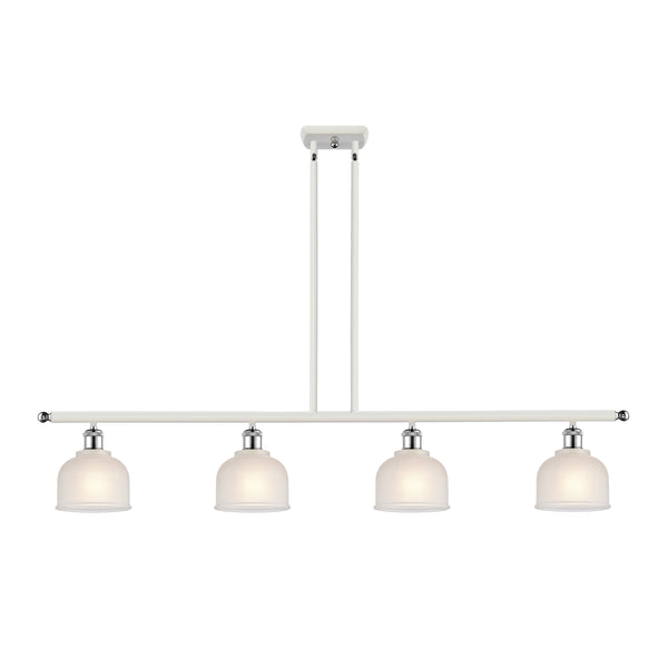 Dayton Island Light shown in the White and Polished Chrome finish with a White shade