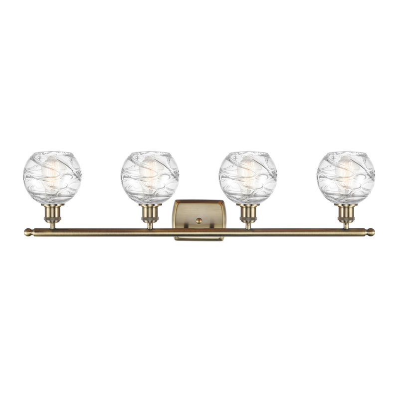 Innovations Lighting Deco Swirl 4 Light 36" Bath Vanity Light 516-4W-AB-G1213-6-LED