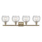 Innovations Lighting Deco Swirl 4 Light 36" Bath Vanity Light 516-4W-AB-G1213-8-LED
