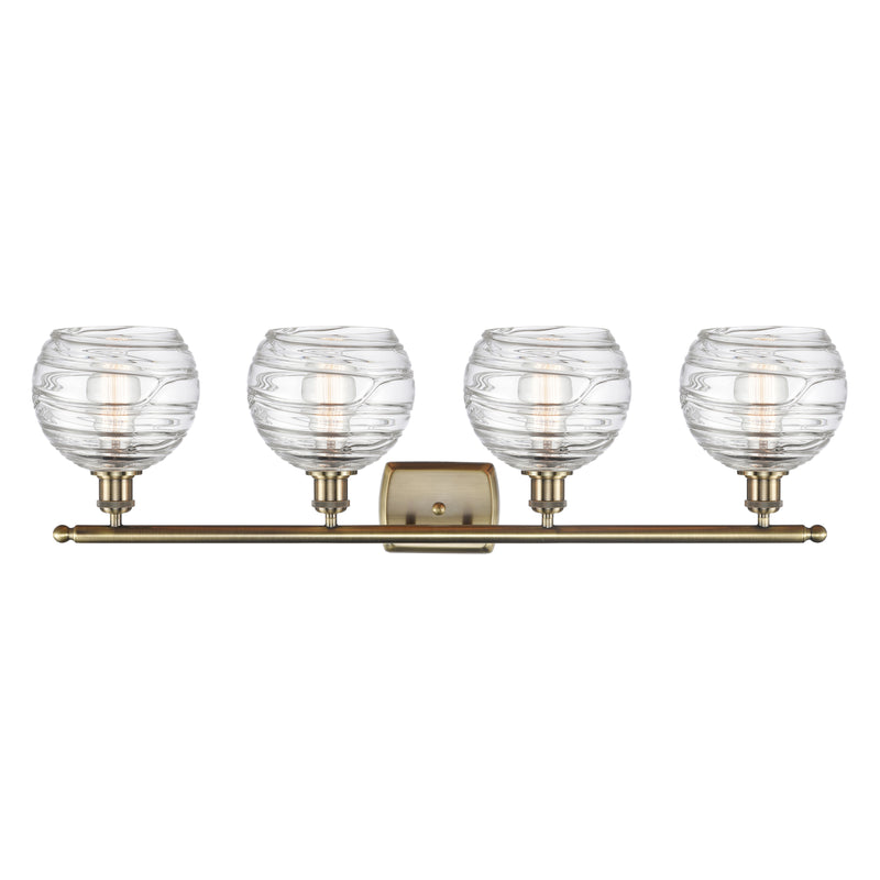 Innovations Lighting Deco Swirl 4 Light 36" Bath Vanity Light 516-4W-AB-G1213-8