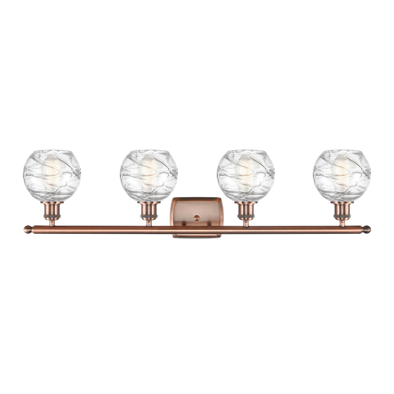 Innovations Lighting Deco Swirl 4 Light 36" Bath Vanity Light 516-4W-AC-G1213-6