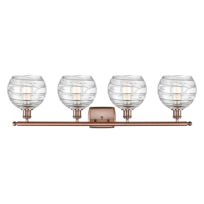 Innovations Lighting Deco Swirl 4 Light 36" Bath Vanity Light 516-4W-AC-G1213-8