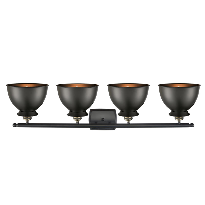 Innovations Lighting Adirondack 4 Light Bath Vanity Light Part Of The Ballston Collection 516-4W-BAB-M14-BK-LED
