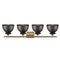 Innovations Lighting Adirondack 4 Light Bath Vanity Light Part Of The Ballston Collection 516-4W-BB-M14-BK-LED