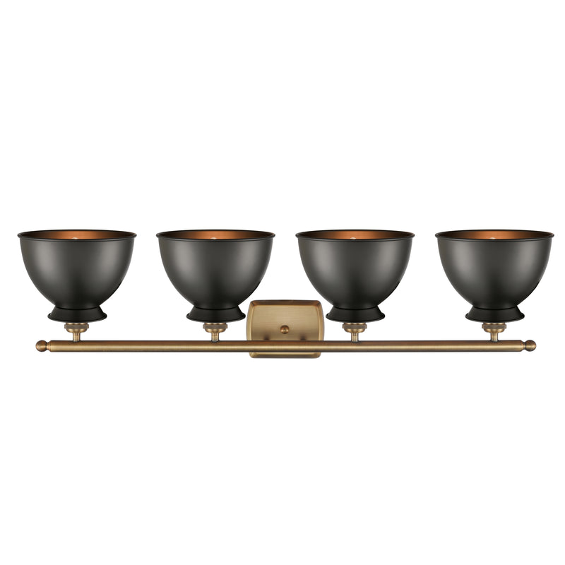 Innovations Lighting Adirondack 4 Light Bath Vanity Light Part Of The Ballston Collection 516-4W-BB-M14-BK-LED