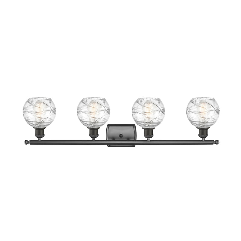 Innovations Lighting Deco Swirl 4 Light 36" Bath Vanity Light 516-4W-OB-G1213-6-LED