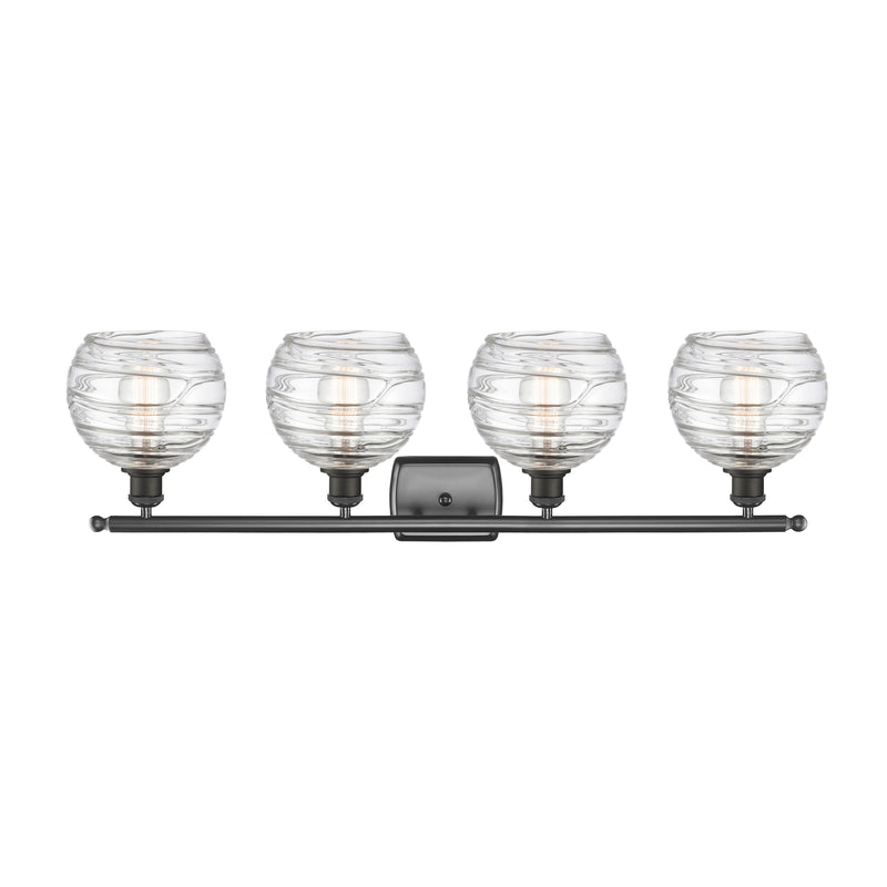 Innovations Lighting Deco Swirl 4 Light 36" Bath Vanity Light 516-4W-OB-G1213-8-LED