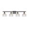Dayton Bath Vanity Light shown in the Oil Rubbed Bronze finish with a Clear shade