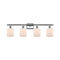 Cobbleskill Bath Vanity Light shown in the Polished Chrome finish with a Matte White shade