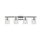 Cobbleskill Bath Vanity Light shown in the Polished Chrome finish with a Clear shade
