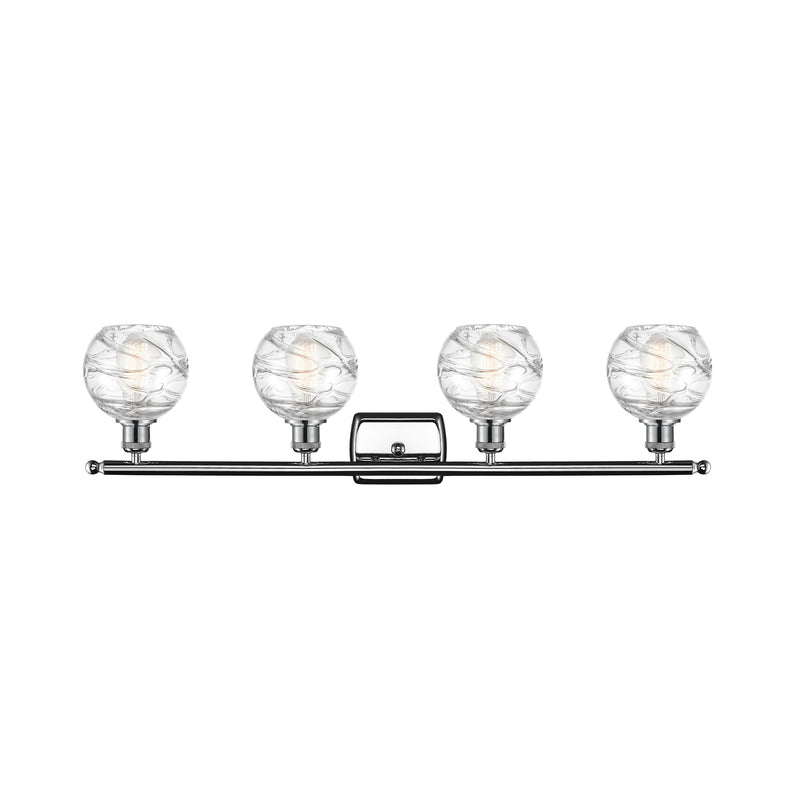 Innovations Lighting Deco Swirl 4 Light 36" Bath Vanity Light 516-4W-PC-G1213-6-LED