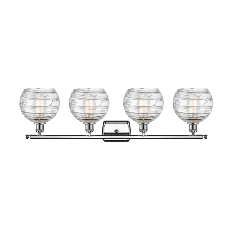 Innovations Lighting Deco Swirl 4 Light 36" Bath Vanity Light 516-4W-PC-G1213-8-LED
