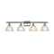 Arietta Bath Vanity Light shown in the Polished Chrome finish with a Clear shade