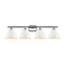 Adirondack Bath Vanity Light shown in the Polished Chrome finish with a Glossy White shade